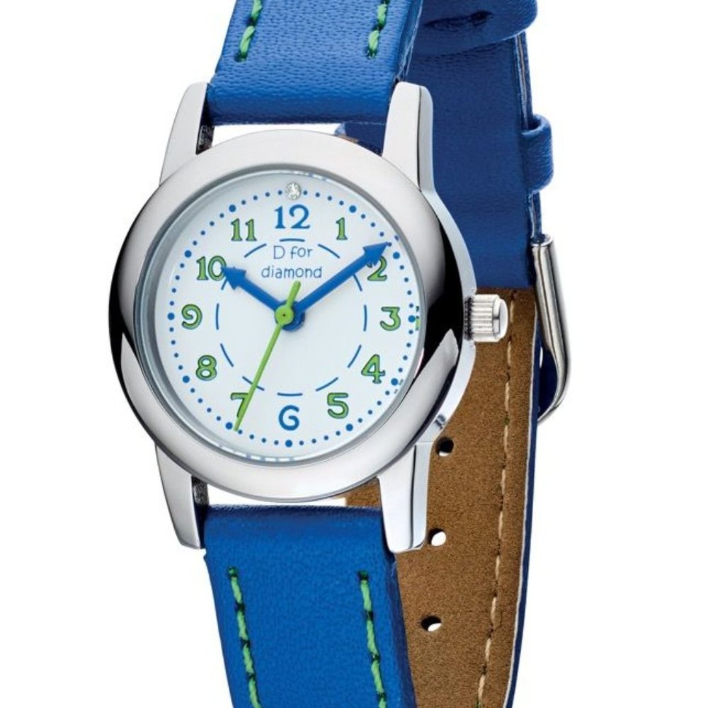 D for Diamond Blue Watch